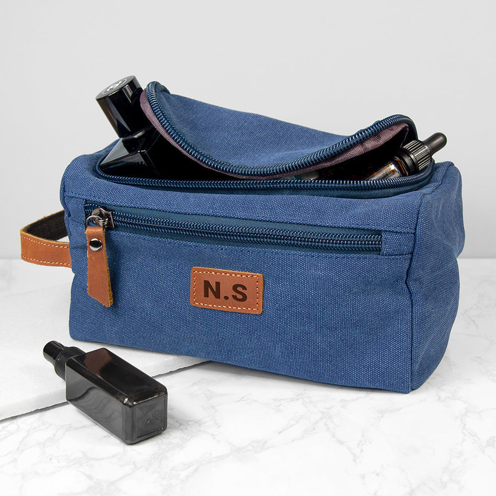 Personalized Jetsetter Denim Wash Bag - Lovesakes