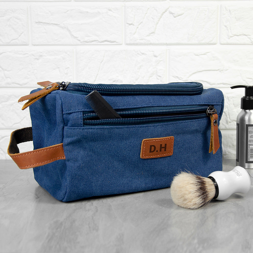 Personalized Jetsetter Denim Wash Bag - Lovesakes