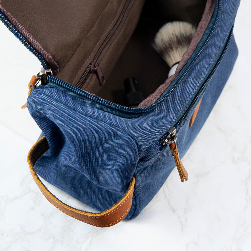 Personalized Jetsetter Denim Wash Bag - Lovesakes