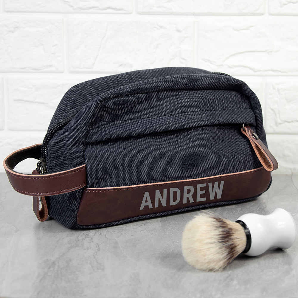 Personalised Weekender Denim Wash Bag - Lovesakes