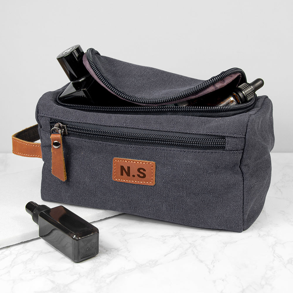 Personalized Jetsetter Denim Wash Bag - Lovesakes