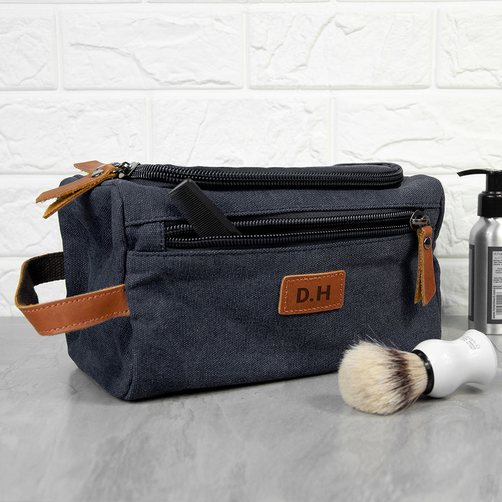 Personalized Jetsetter Denim Wash Bag - Lovesakes