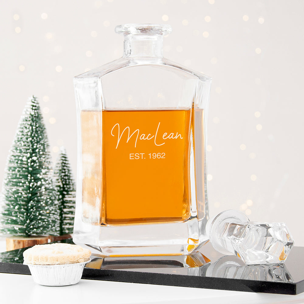 Personalized Hexagonal Luxury Signature Decanter (750ml)