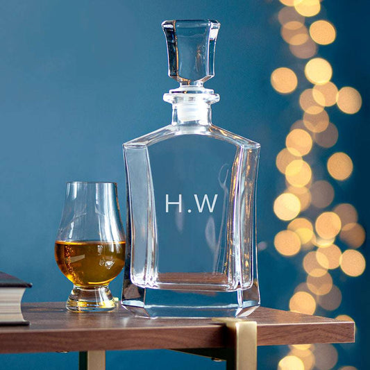 Personalized Hexagonal Luxury Initials Decanter (750ml)