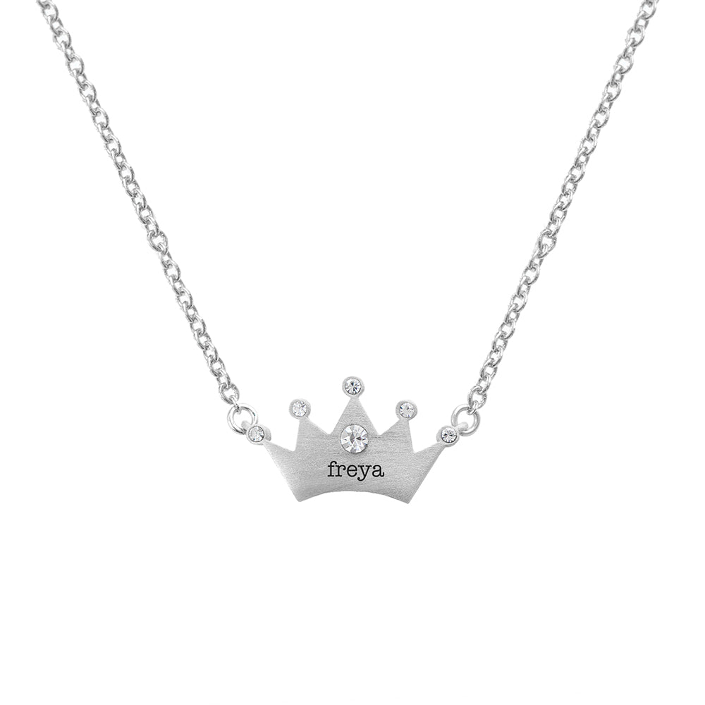 Personalized Princess Crown Necklace - Lovesakes