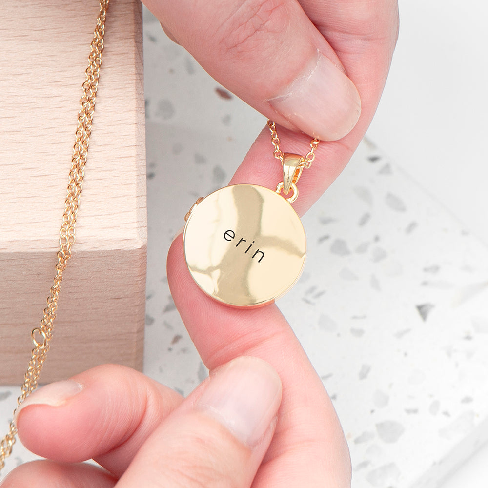 Personalized Round Photo Locket - Lovesakes