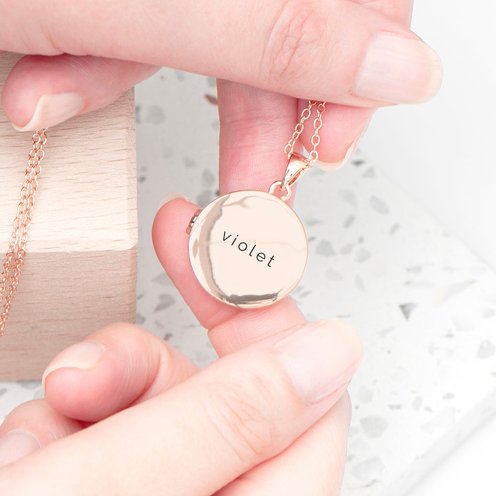 Personalized Round Photo Locket - Lovesakes