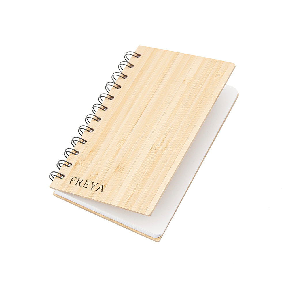 Personalized Bamboo Notebook - Lovesakes