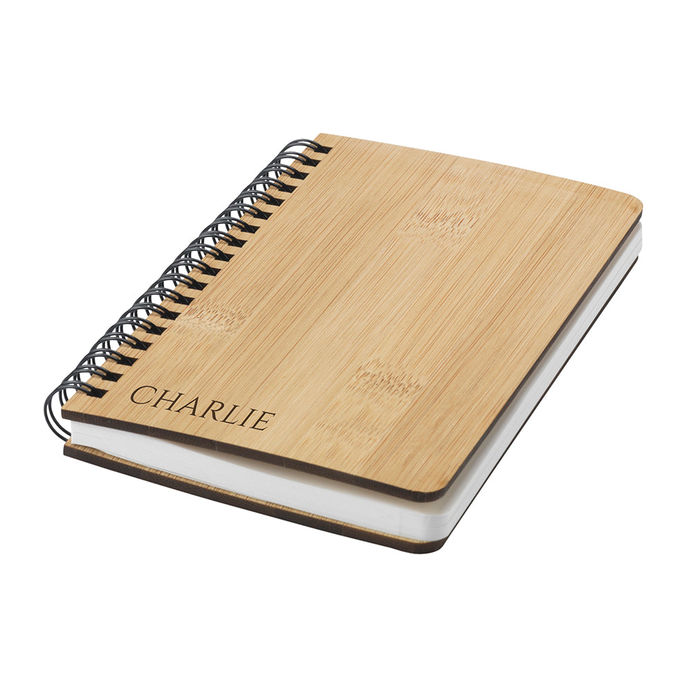 Personalized Bamboo Notebook - Lovesakes