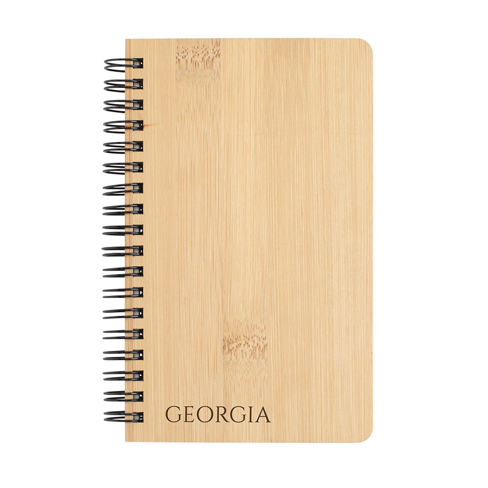 Personalized Bamboo Notebook - Lovesakes