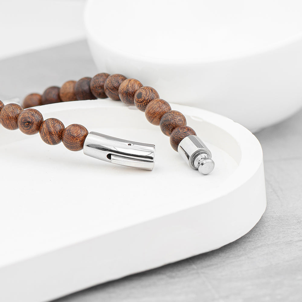 Personalized Men's Wooden Bracelet - Lovesakes