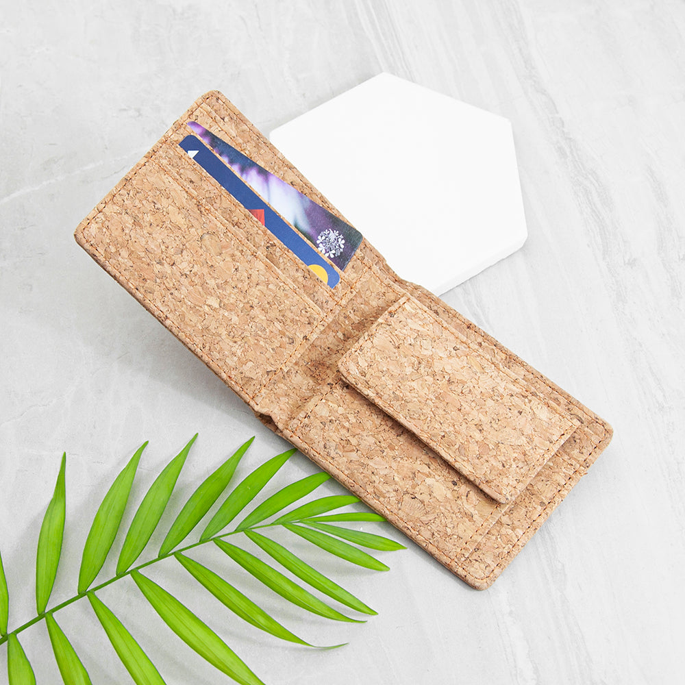 Personalised Natural Cork Wallet - Lovesakes