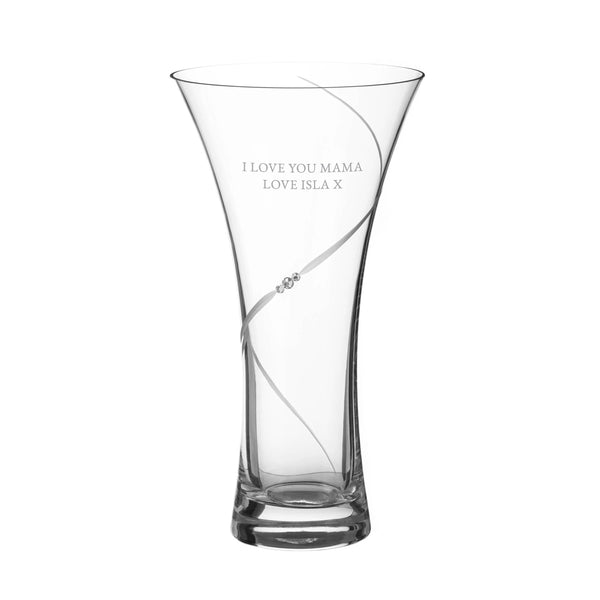 Seraphina Flare Vase | Personalized Swarovski Crystal Glass