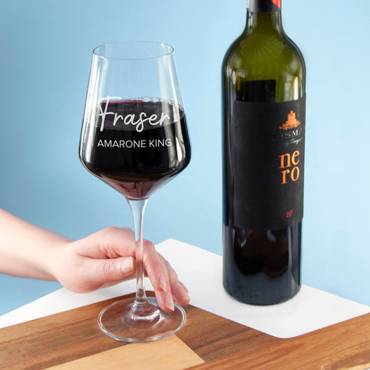 Personalised King Wine Glass