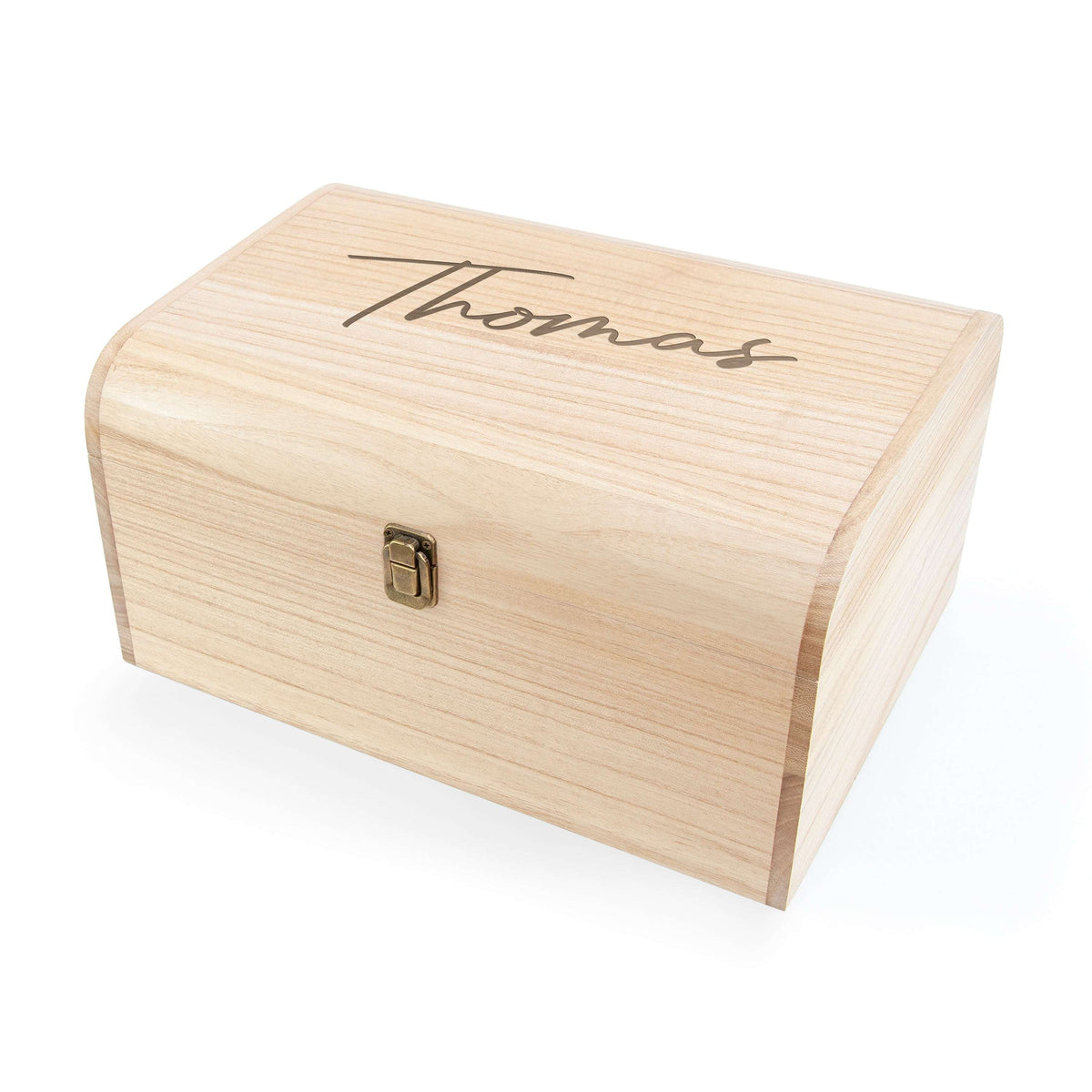 Personalized Engraved Wooden Keepsake Box
