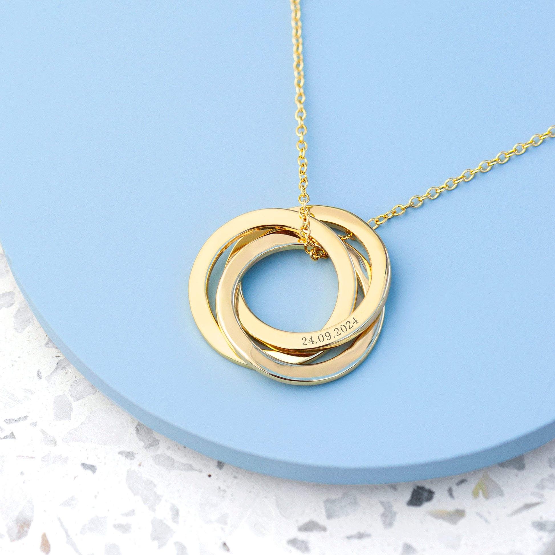 Personalized Russian Ring Necklace - Lovesakes