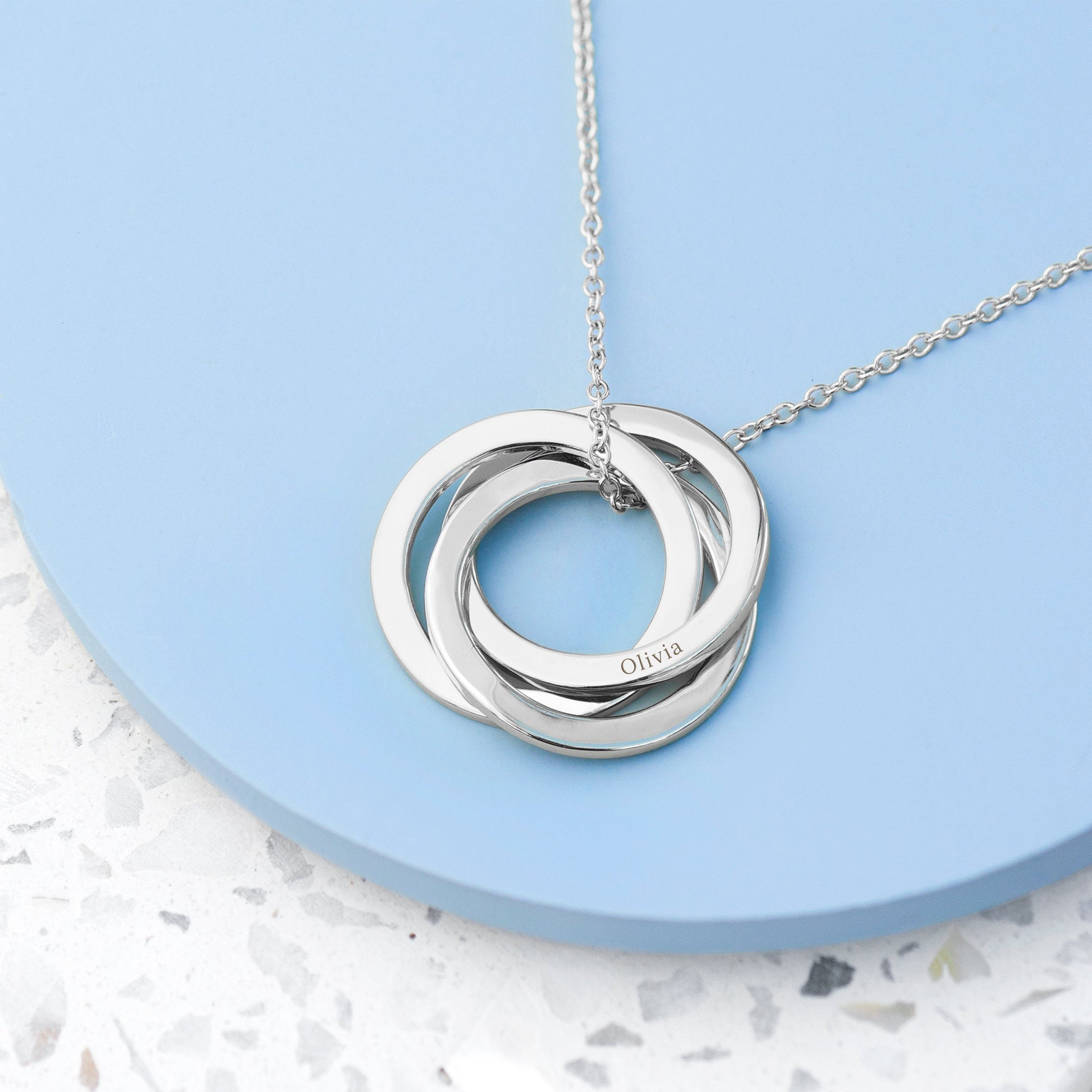 Personalized Russian Ring Necklace - Lovesakes