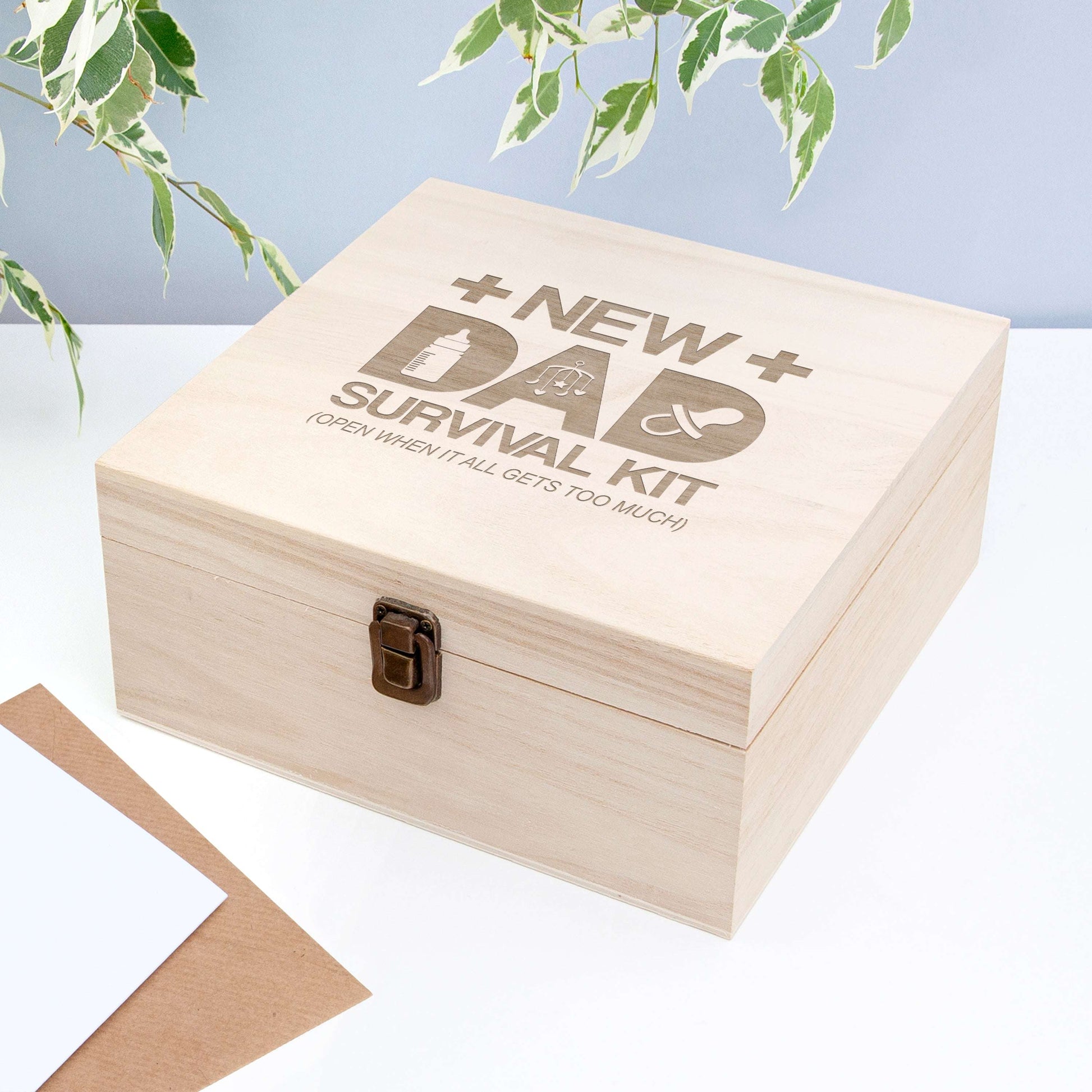 Personalized New Dad Survival Kit Box