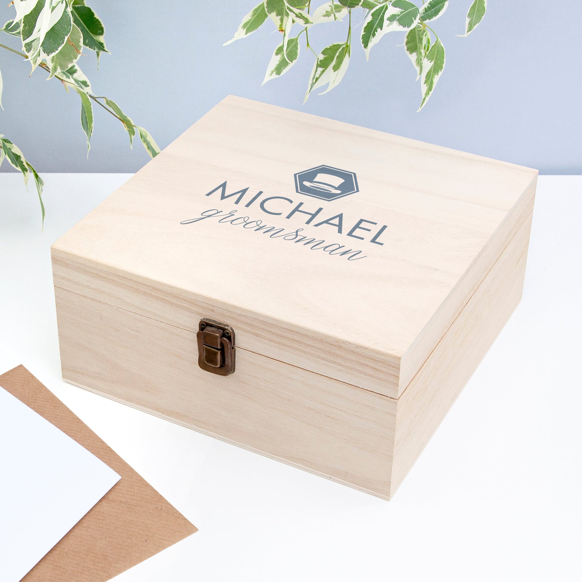 Personalised Classic Groomsman Keepsake Box