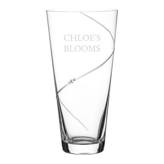 Orbital Swarovski Statement Vase | Personalized 1.4kg Artisan Glass