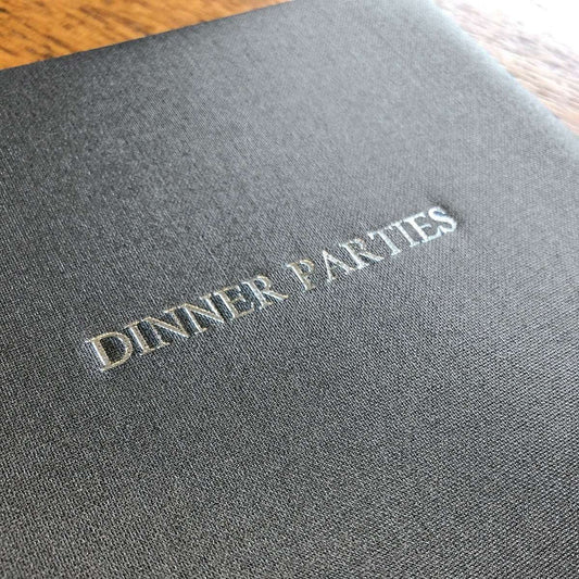Personalized Hand Bound Dinner Party Book
