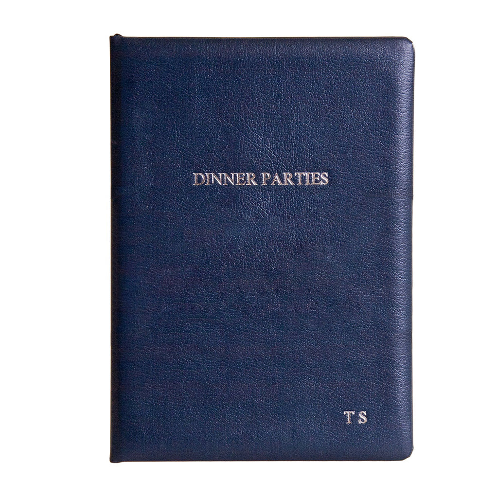 Personalized Leather Dinner Party Book