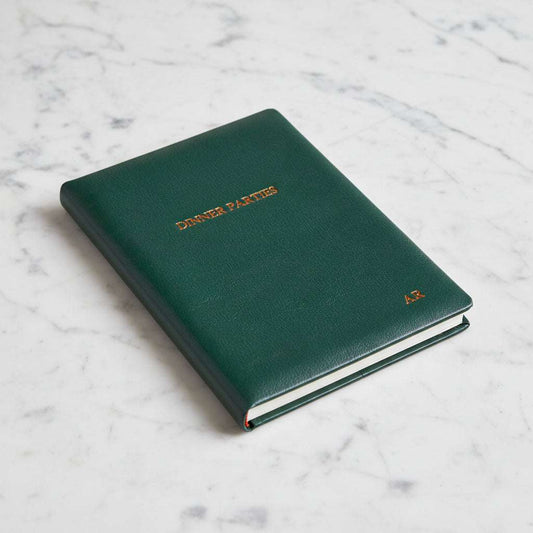 Personalized Leather Dinner Party Book