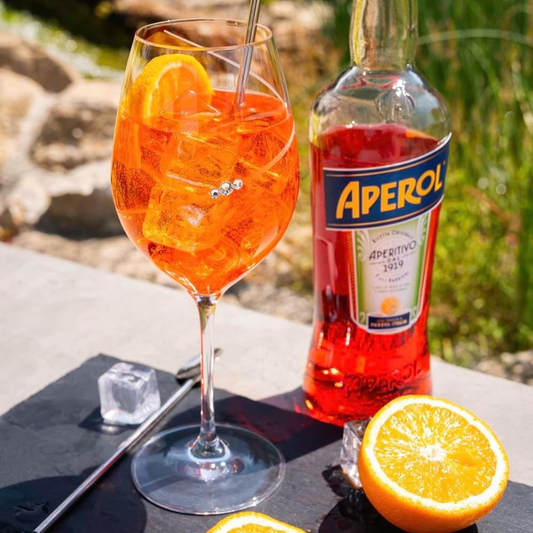 Personalized Swarovski Crystal Wine Glass with Helical Twist