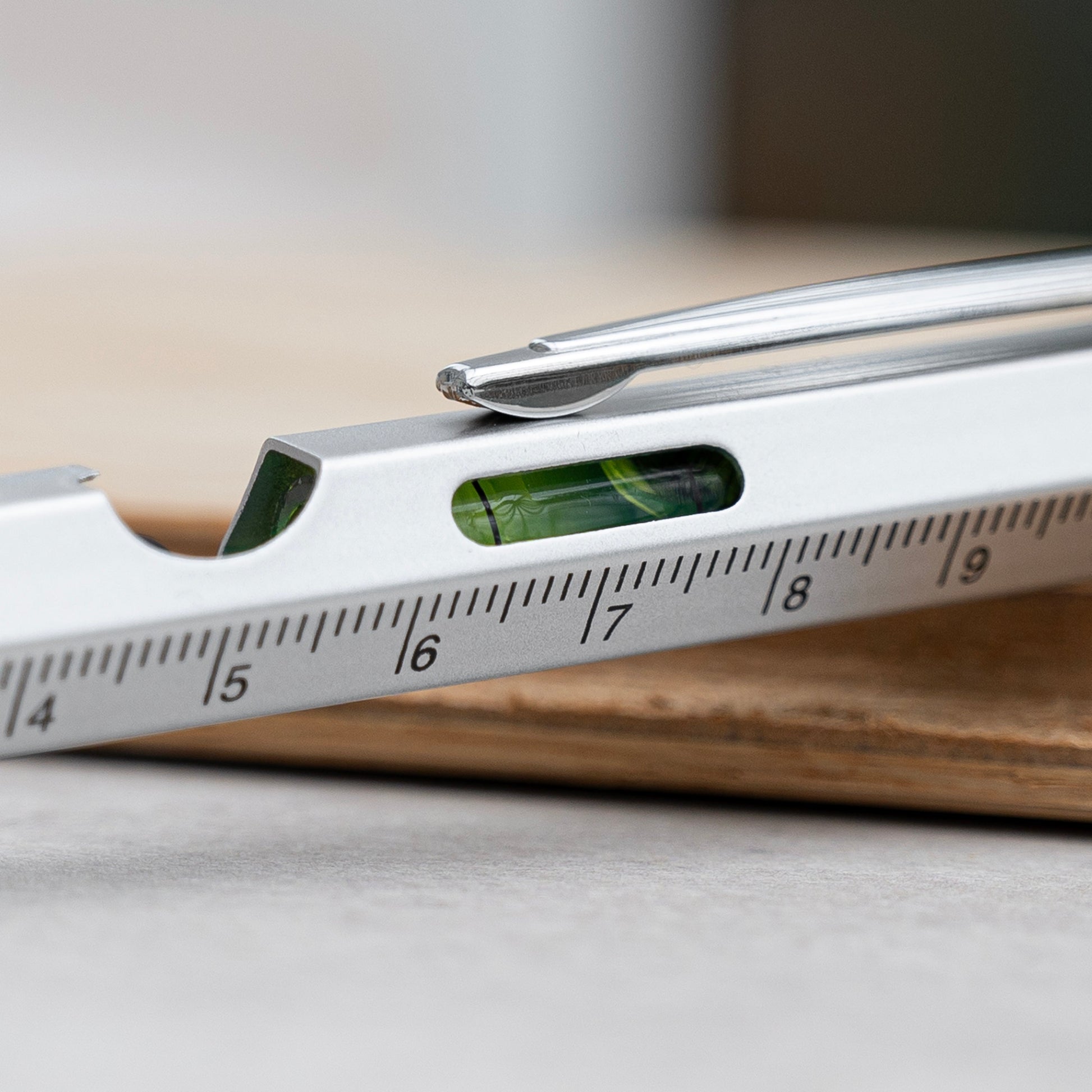Custom Spirit Level Multitool Pen with LED Torch