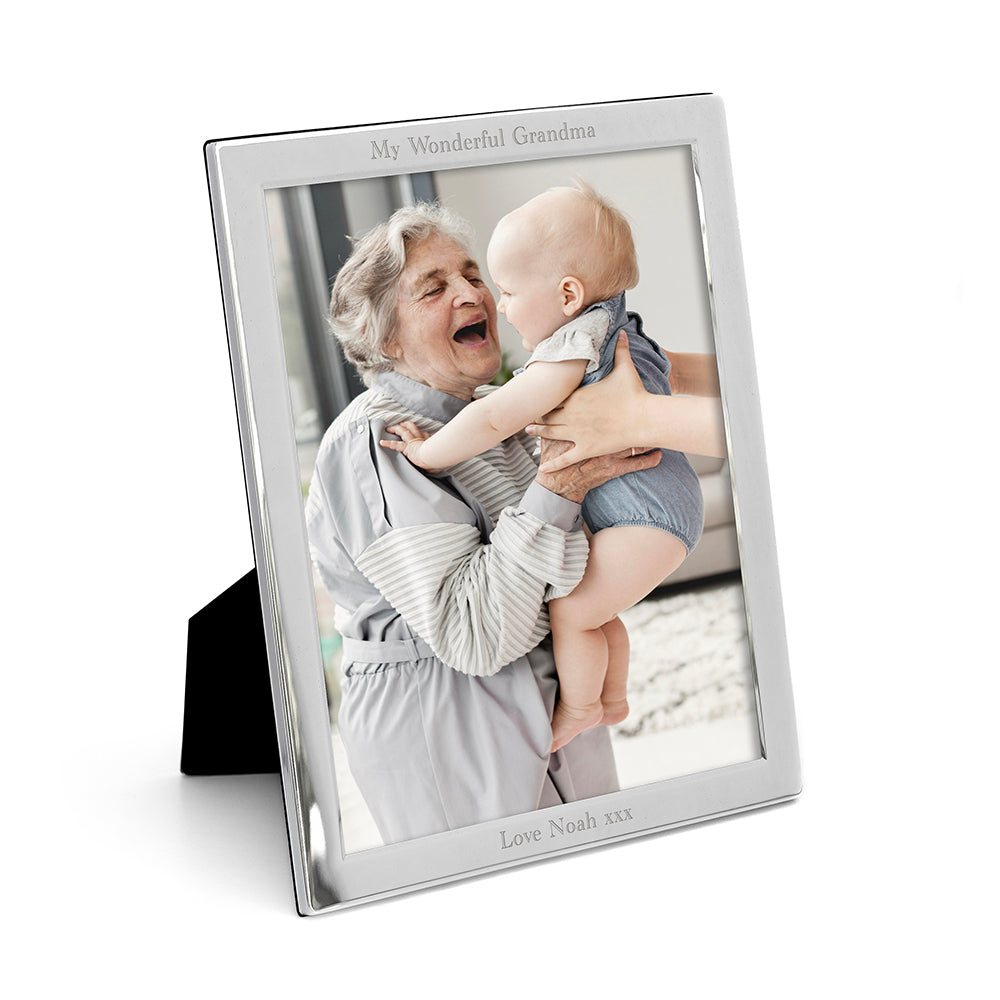 Personalized Silver-Plated Picture Frame | Engraved Custom Photo Frame