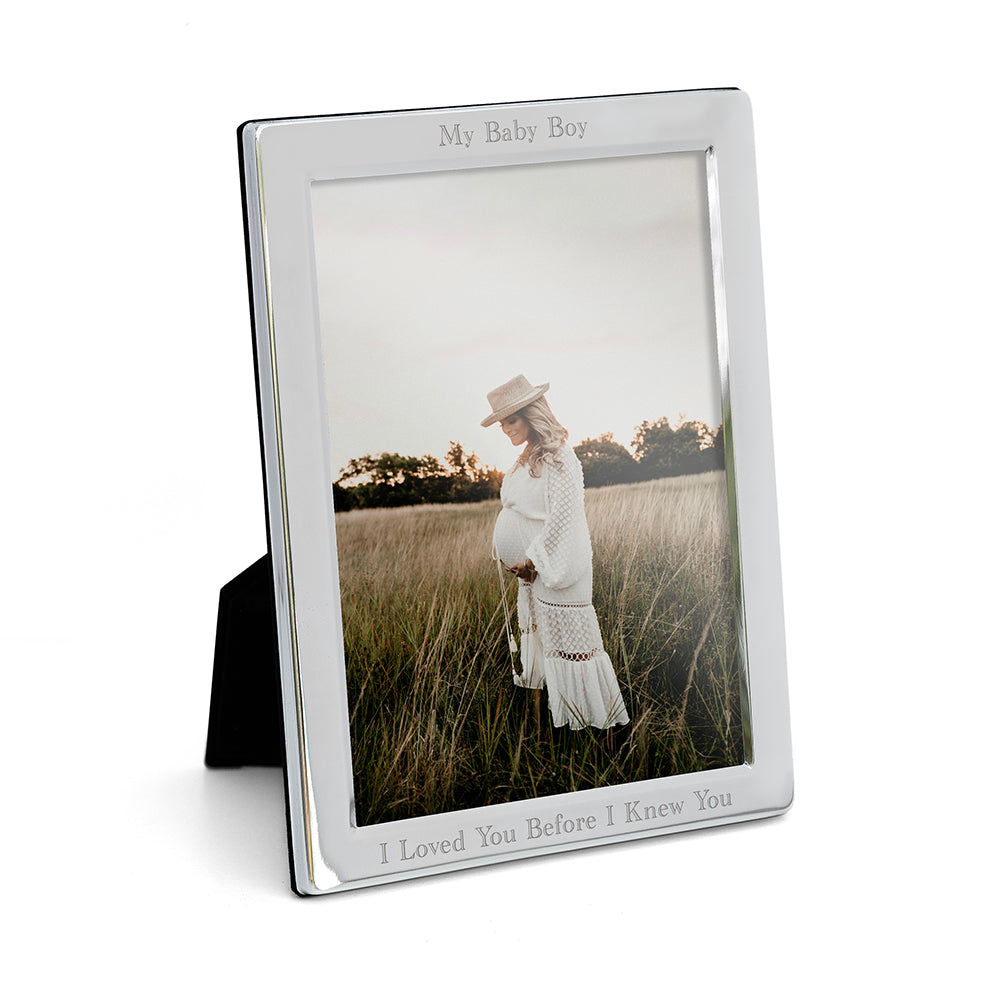 Personalized Silver-Plated Picture Frame | Engraved Custom Photo Frame