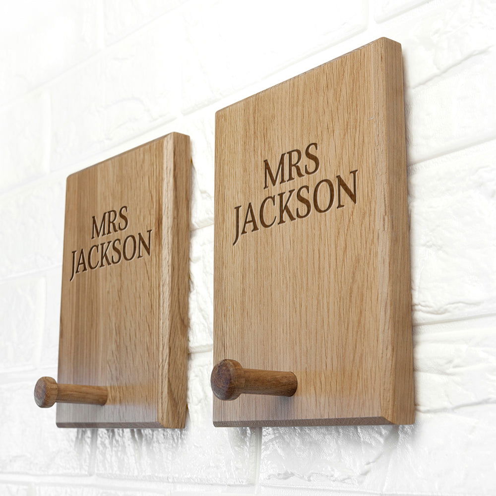 Personalised Classic Couples Peg Hook - Lovesakes