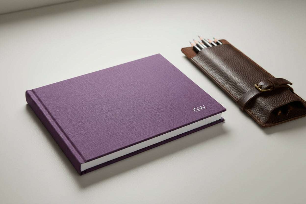 Custom-Sketchbook-Purple-Gift-for-sketchartist