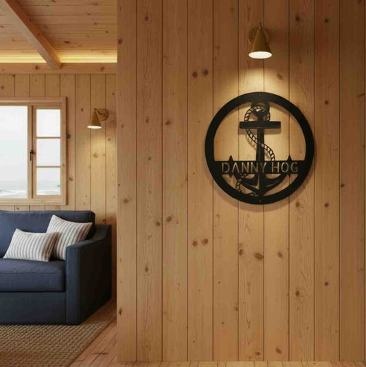 Personalized Anchor Nautical  Monogram Wall Decor