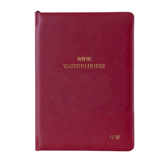 Personalized Leather Wine Tasting Journal