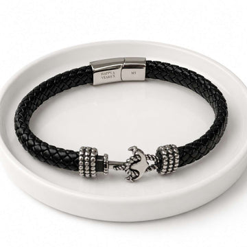 mens-anchor-leather-bracelet