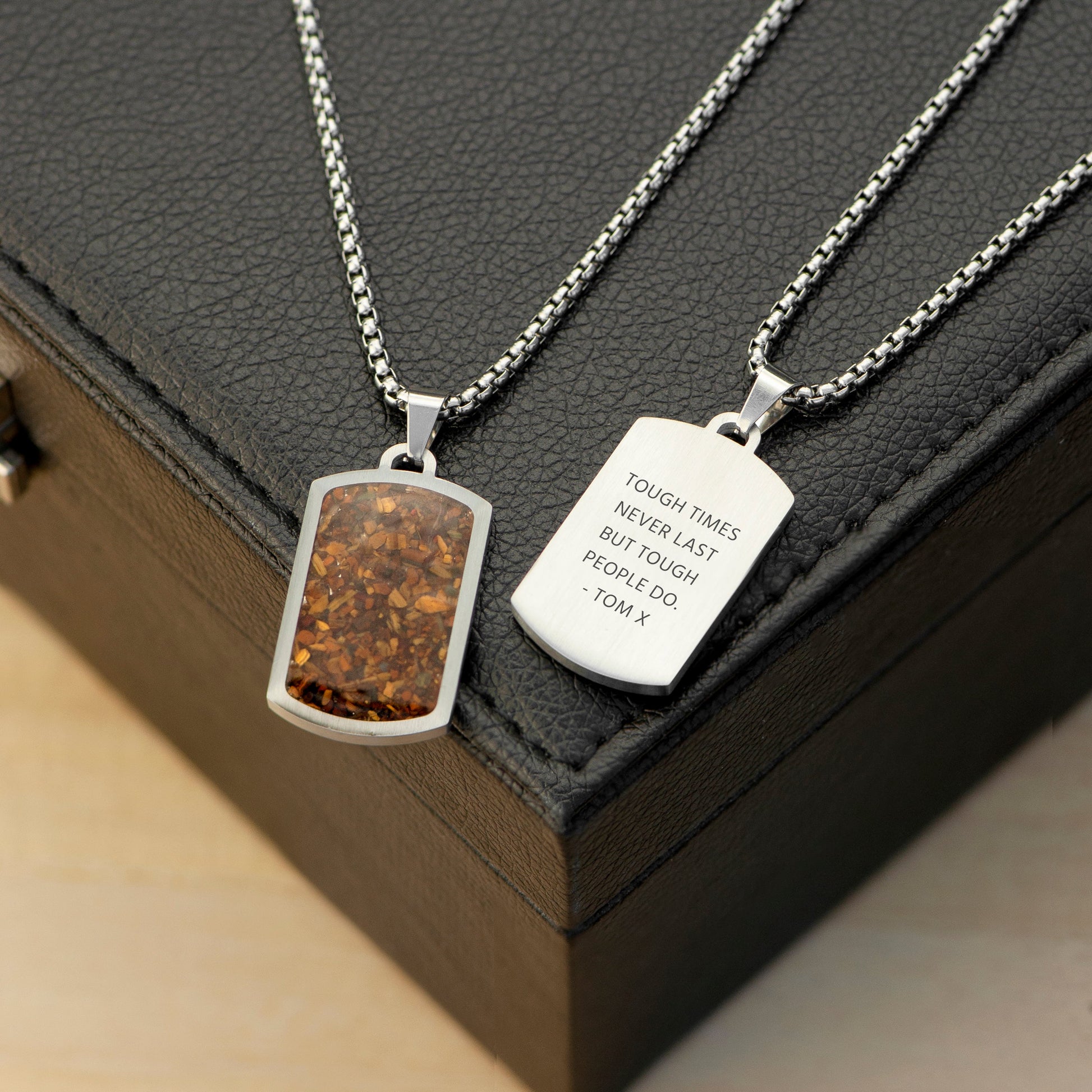 Personalized-Mens-Tigers-Eye-Dog-Tag-Necklace