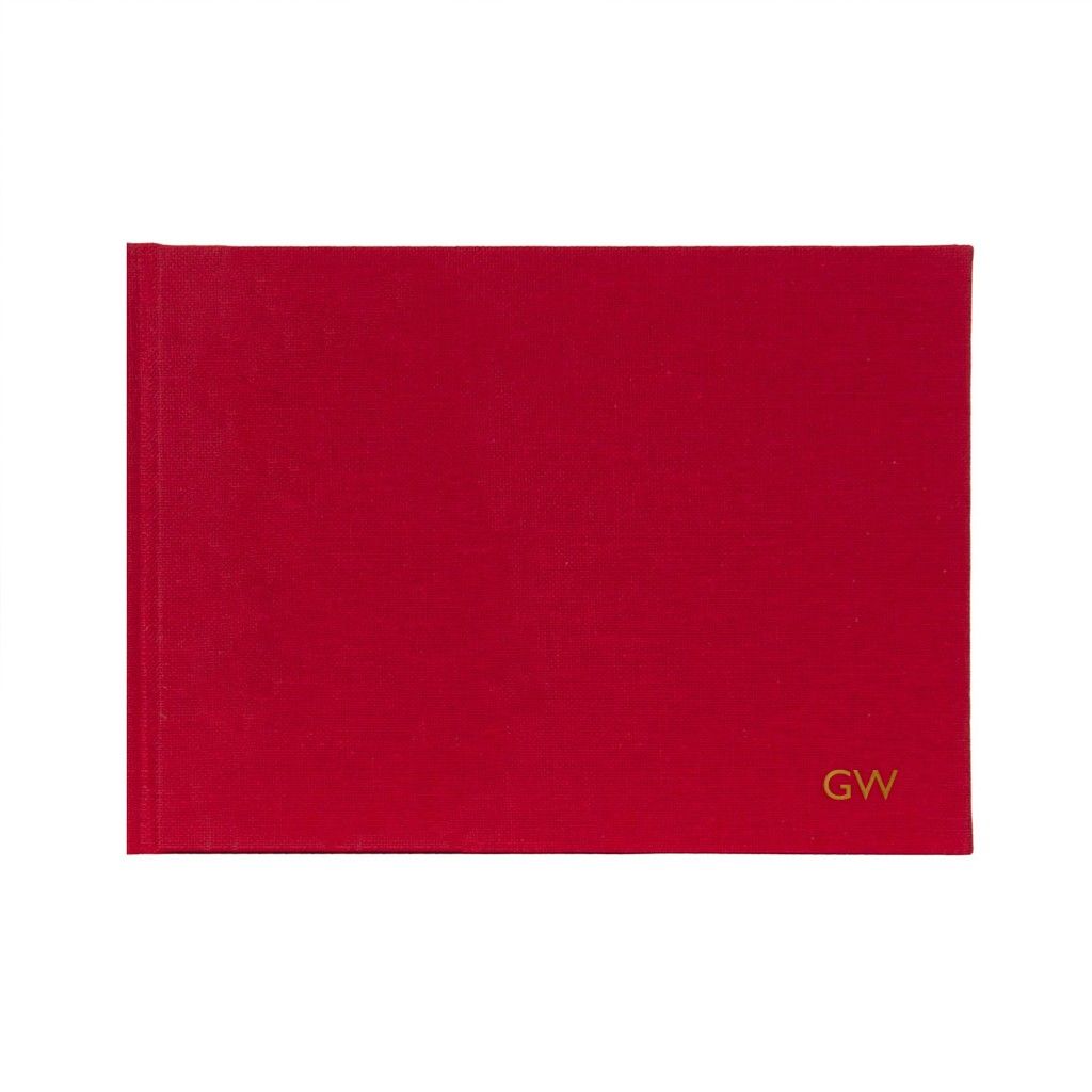monogrammed-sketchbook-for-artists-canvas-faric-cover