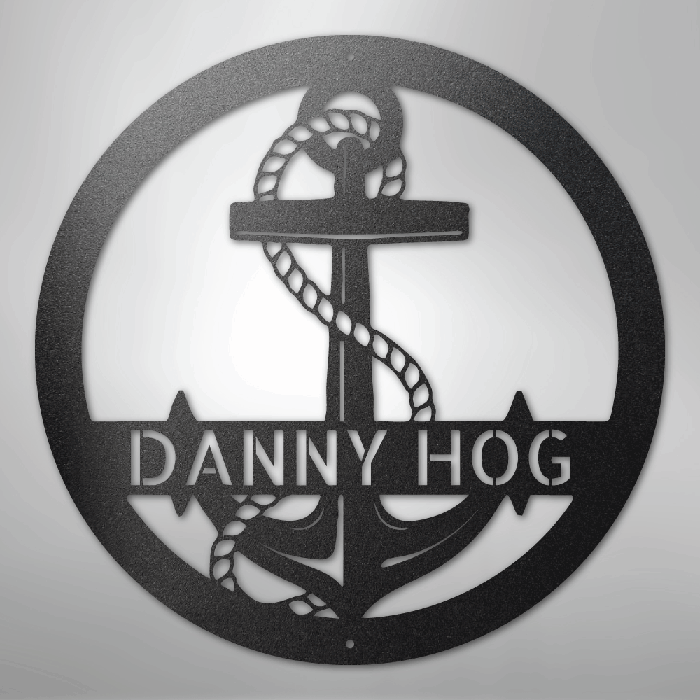 Personalized Anchor Nautical  Monogram Wall Decor