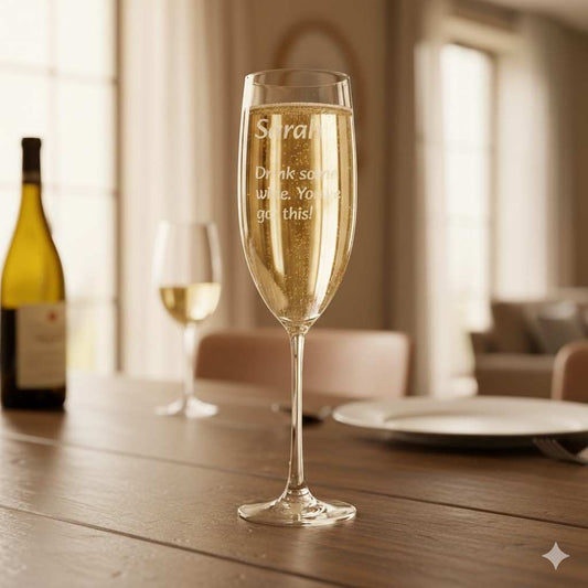 Personalized Champagne Flute