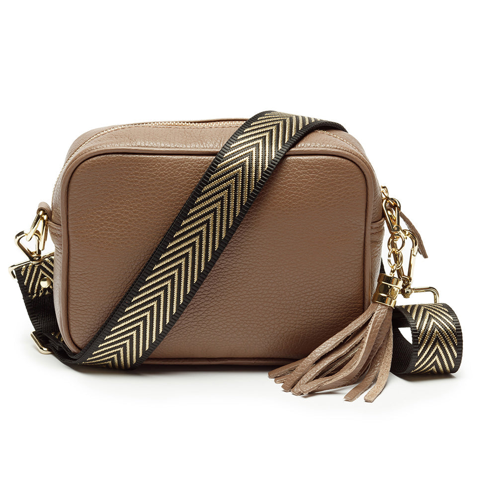 Personalized Cross Body Leather Mini Bag - Mushroom