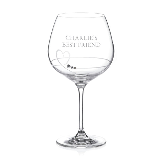 Premium Personalized Swarovski® Crystal Gin Balloon Glass