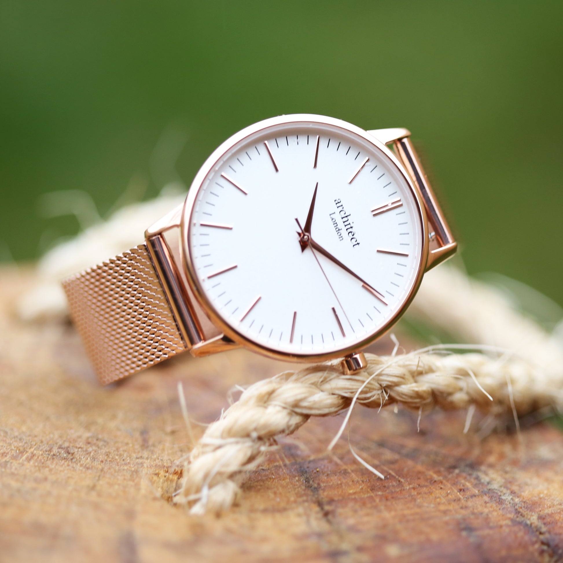 Women's Engraved Watch In Rose Gold - Lovesakes