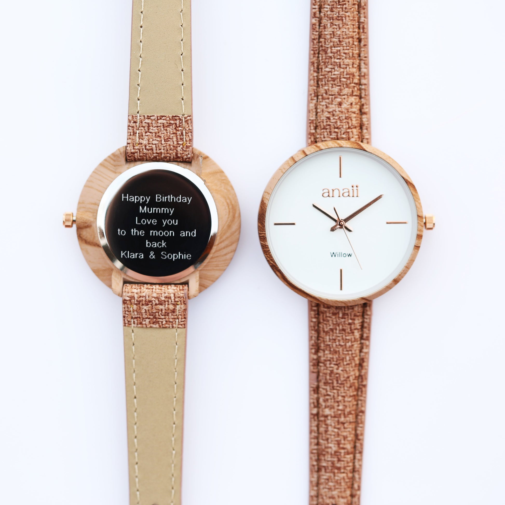 Personalized Anaii Watch - Hazel Wood - Lovesakes