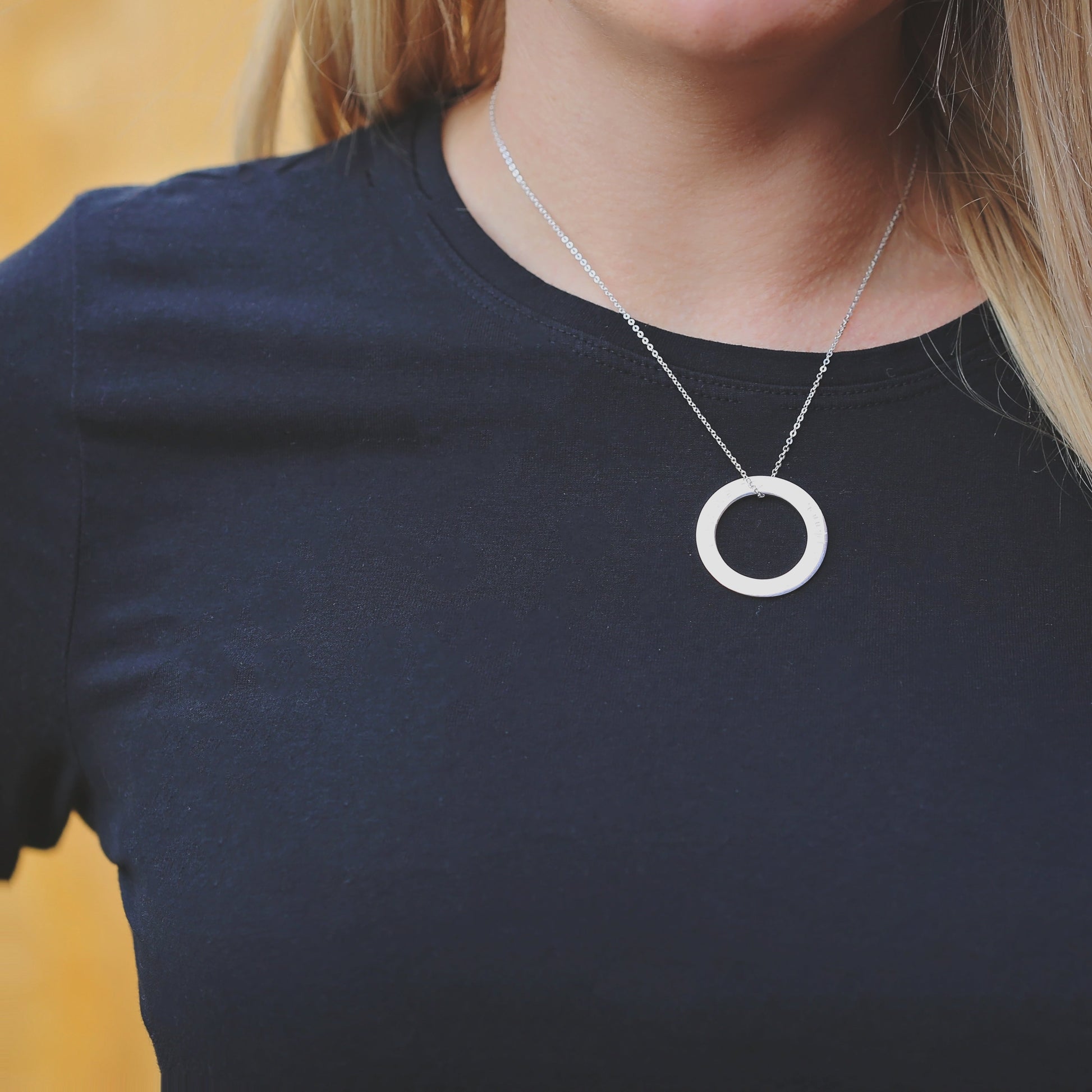 Sterling Silver Halo Necklace - Lovesakes