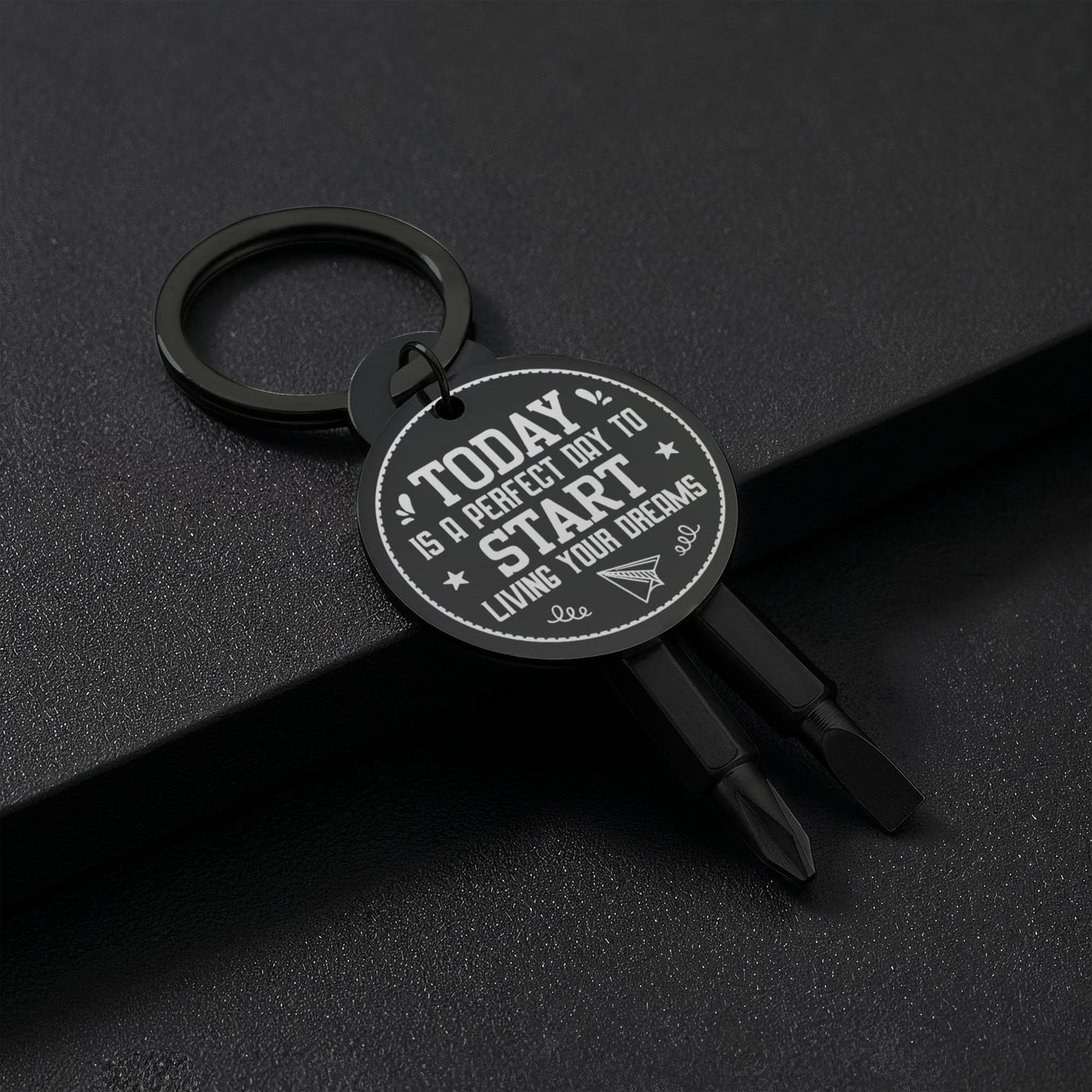 Personalized Screwdriver Keychain Set – "Today is a perfect day ...."