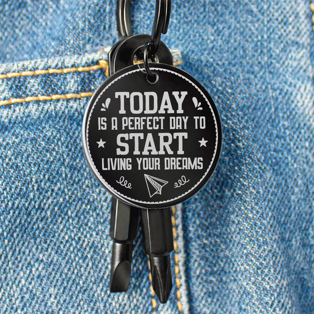 Personalized Screwdriver Keychain Set – "Today is a perfect day ...."