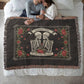 Skeleton Love Woven Blanket – 100% Cotton