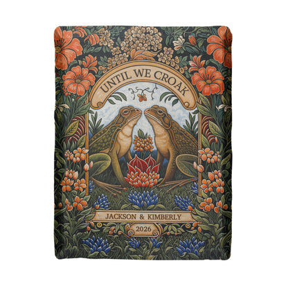 "Until We Croak" Custom Woven Blanket