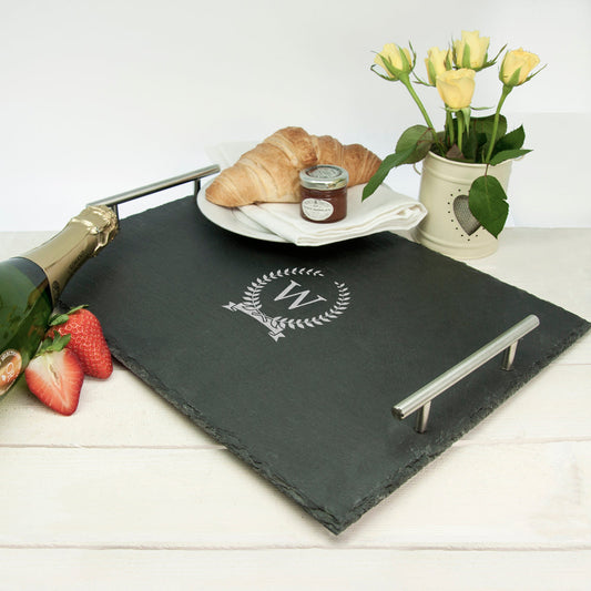 Personalised Slate Breakfast In Bed Tray